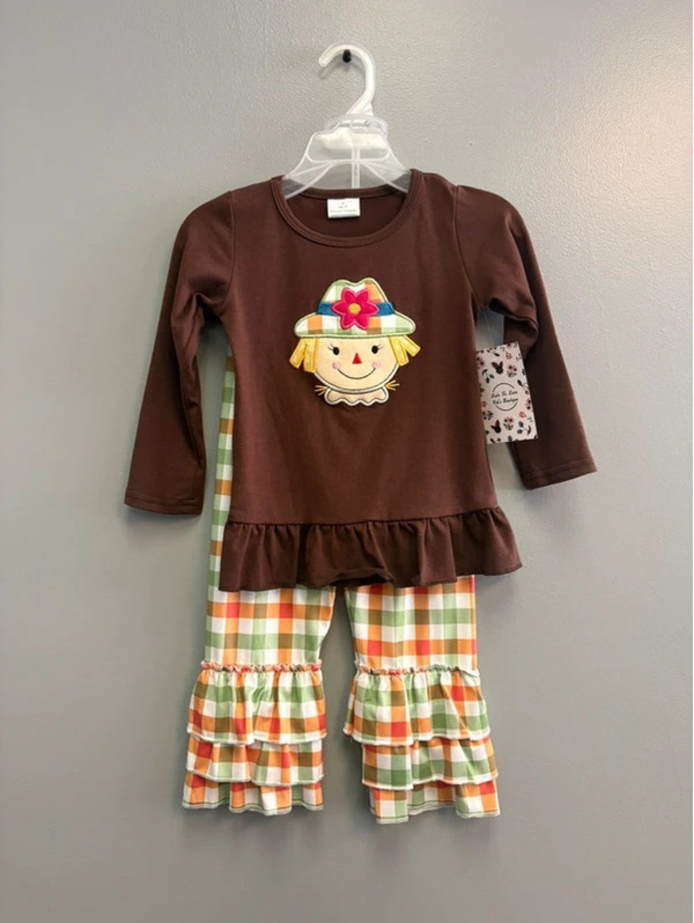NWT 6 7 Girls Scarecrow Set fall